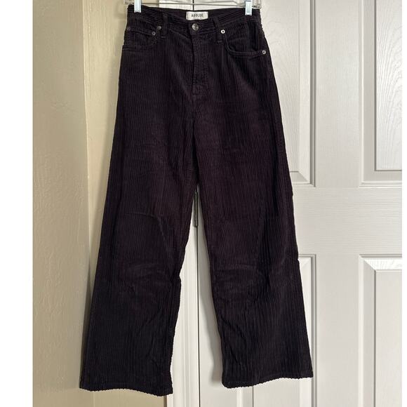 AGOLDE Espresso Low Slung Baggy Corduroy Pants 100% Cotton - Picture 3 of 8